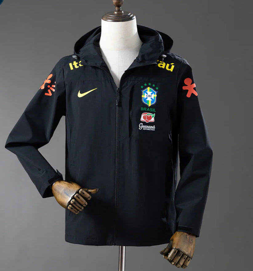 Brazil Black Windbreaker