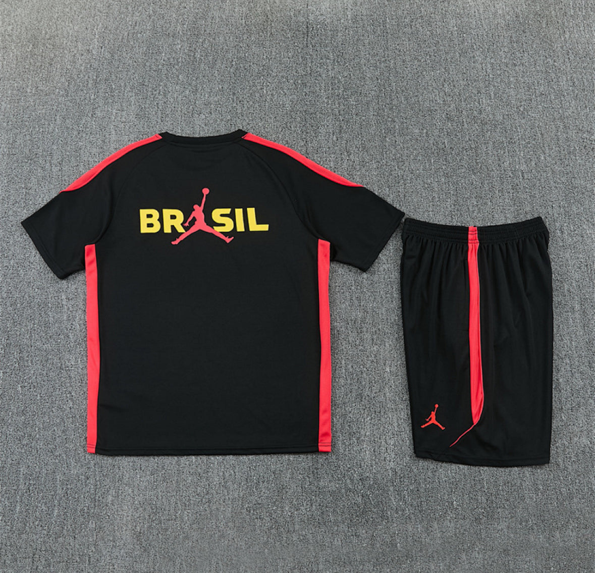 Brazil 2026 Black & Red Short Set