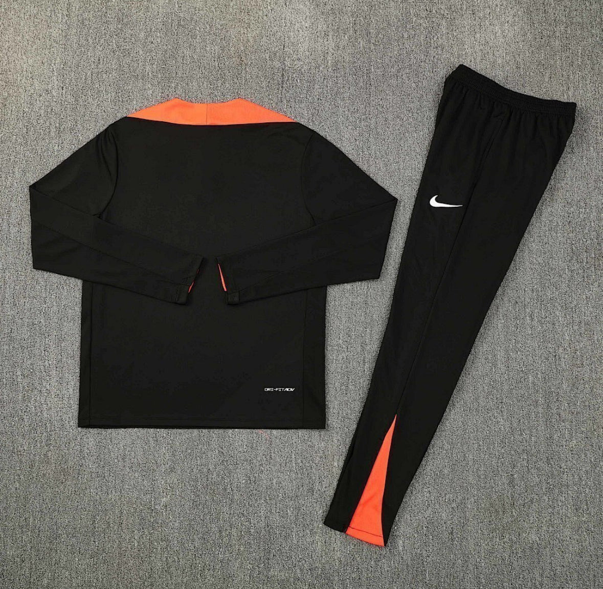 Brazil 2026 Black & Orange 1/4 Zip tracksuit