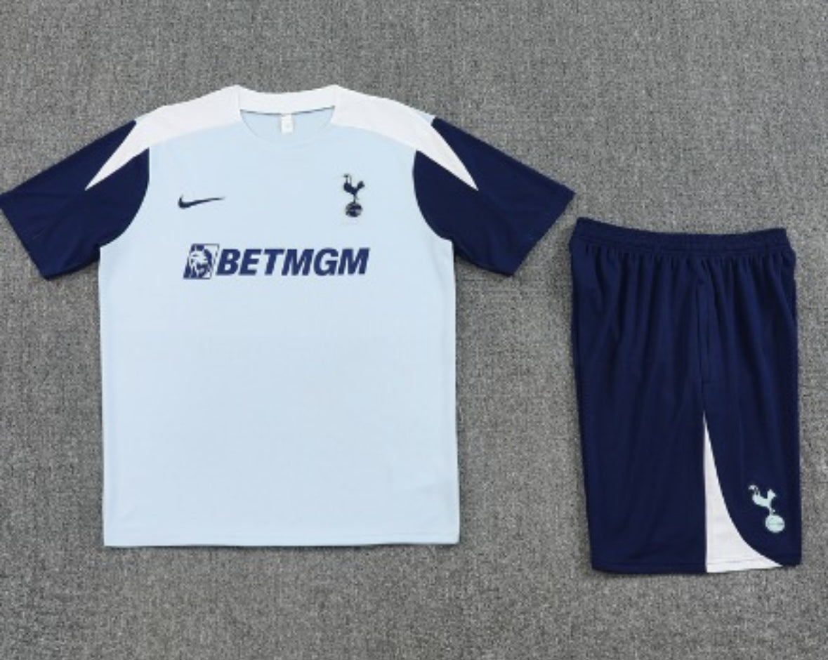 Tottenham 25/26 Light grey & Dark Blue Short Set