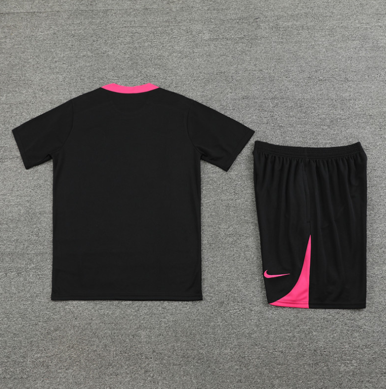 Chelsea 24/25 Black & Pink Short Set