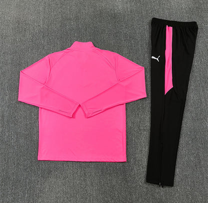 Portugal 2026 Pink & Black 1/4 Zip Tracksuit