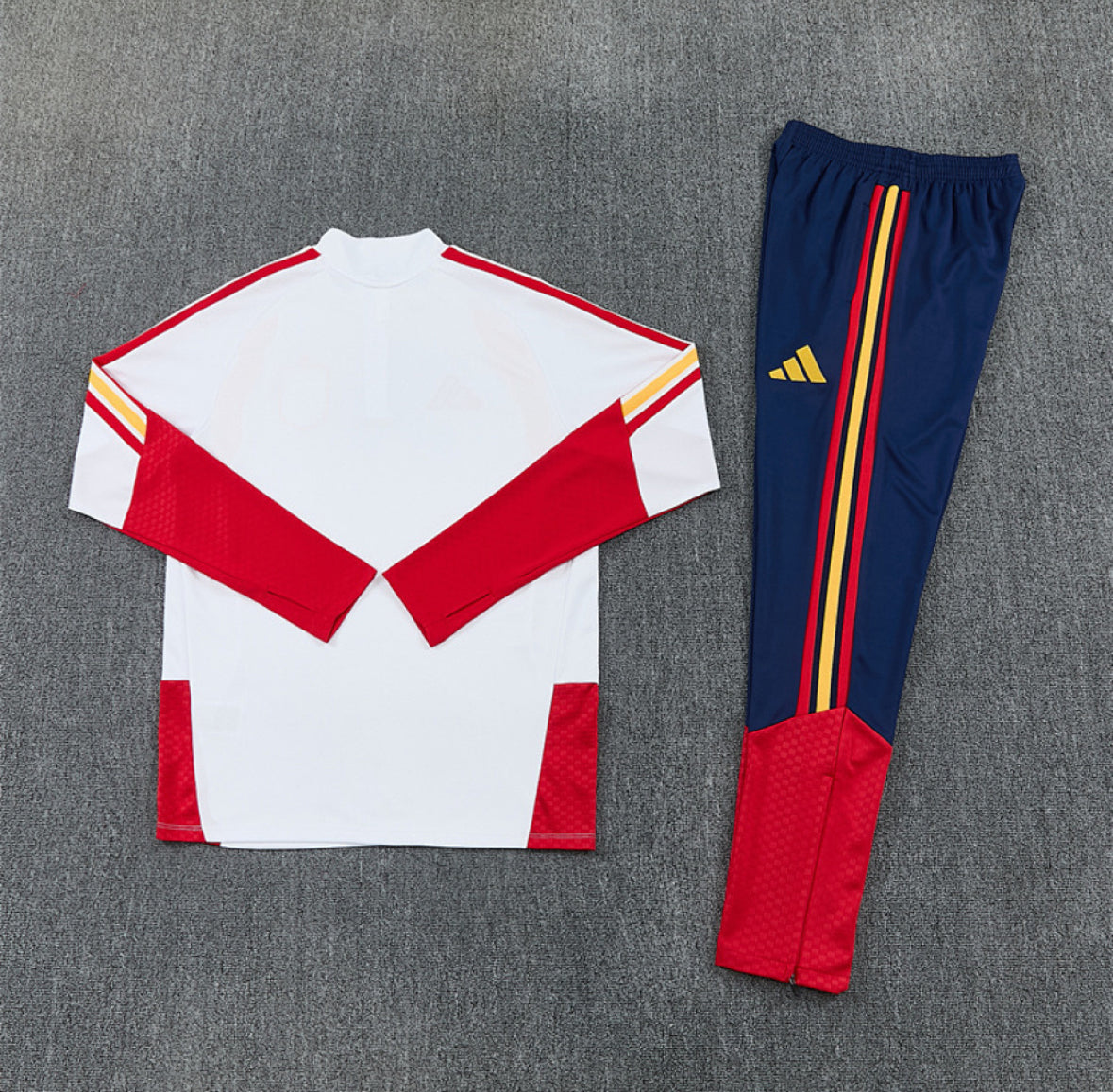 Spain 2026 White & Red 1/4 Zip Tracksuit