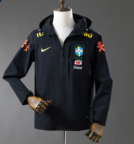 Brazil Black Windbreaker