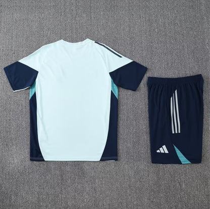 Arsenal White & Dark Blue Short Set