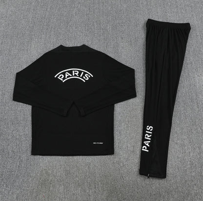 PSG 25/26 1/4 Zip Tracksuit Black