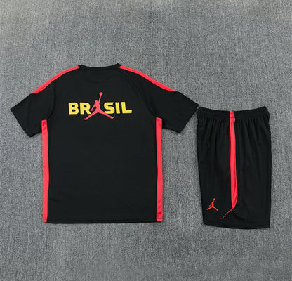 Brazil 2026 Black & Red Short Set