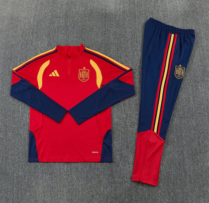 Spain 2026 Red & Dark Blue 1/4 Zip Tracksuit