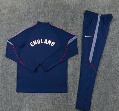 England Dark Blue 1/4 Tracksuit 2026