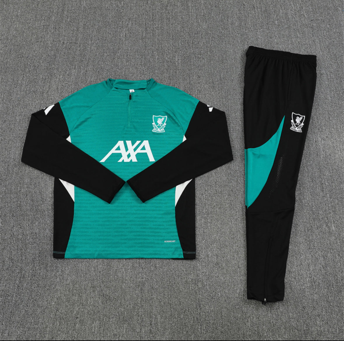 Liverpool 25/26 1/4 Zip up Tracksuit Green & Black