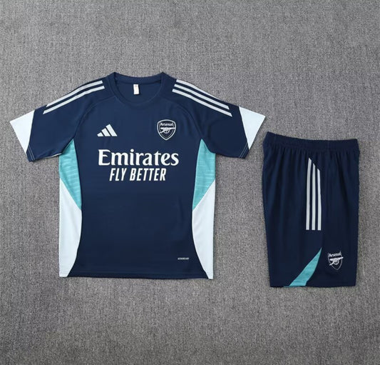 Arsenal Dark Blue & White Short Set