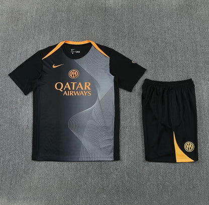 Inter Milan Black & Orange Short Set