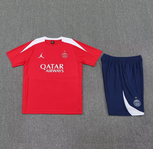 PSG Red & Dark Blue Short Set