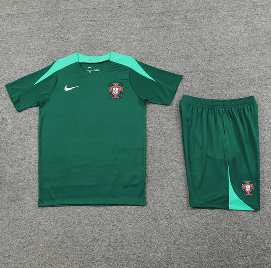 Portugal 24/25 Green & Light Blue Short Set