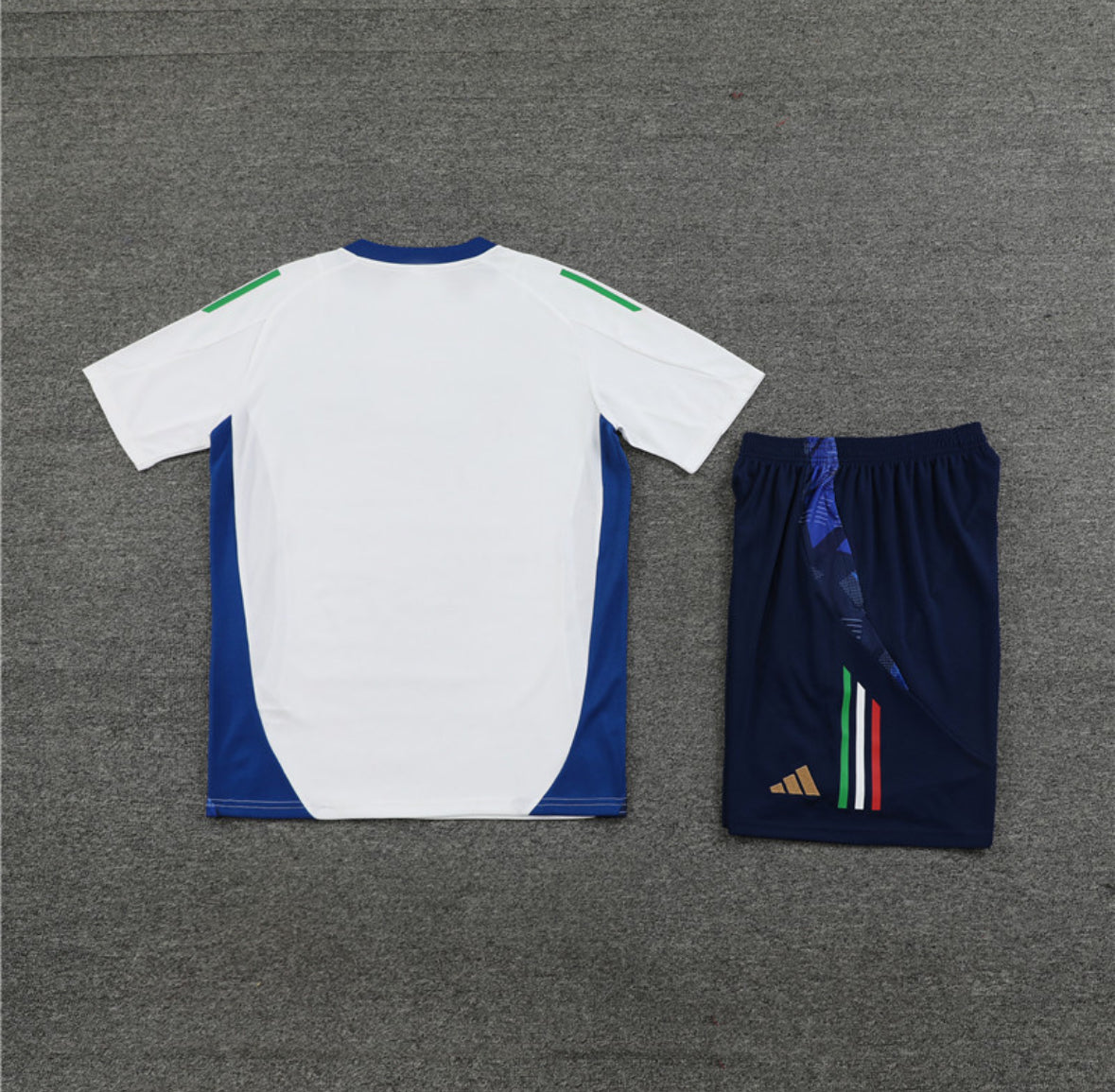 Italy 24/25 White & Blue Short Set