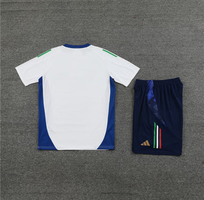 Italy 24/25 White & Blue Short Set