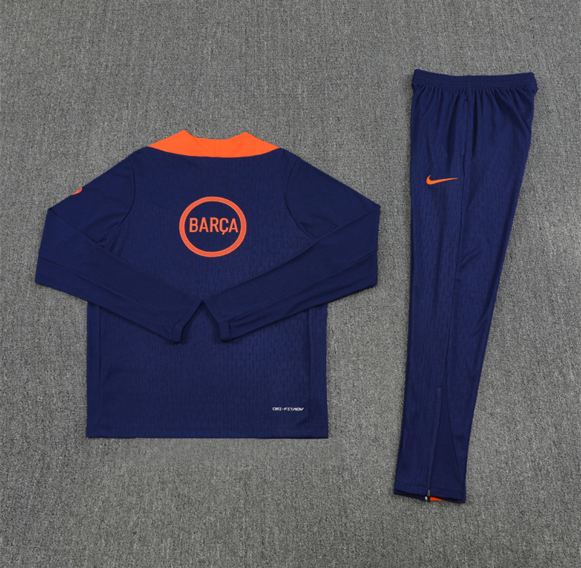 Barcelona Blue & Orange 1/4 Tracksuit 25/26