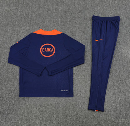 Barcelona Blue & Orange 1/4 Tracksuit 25/26