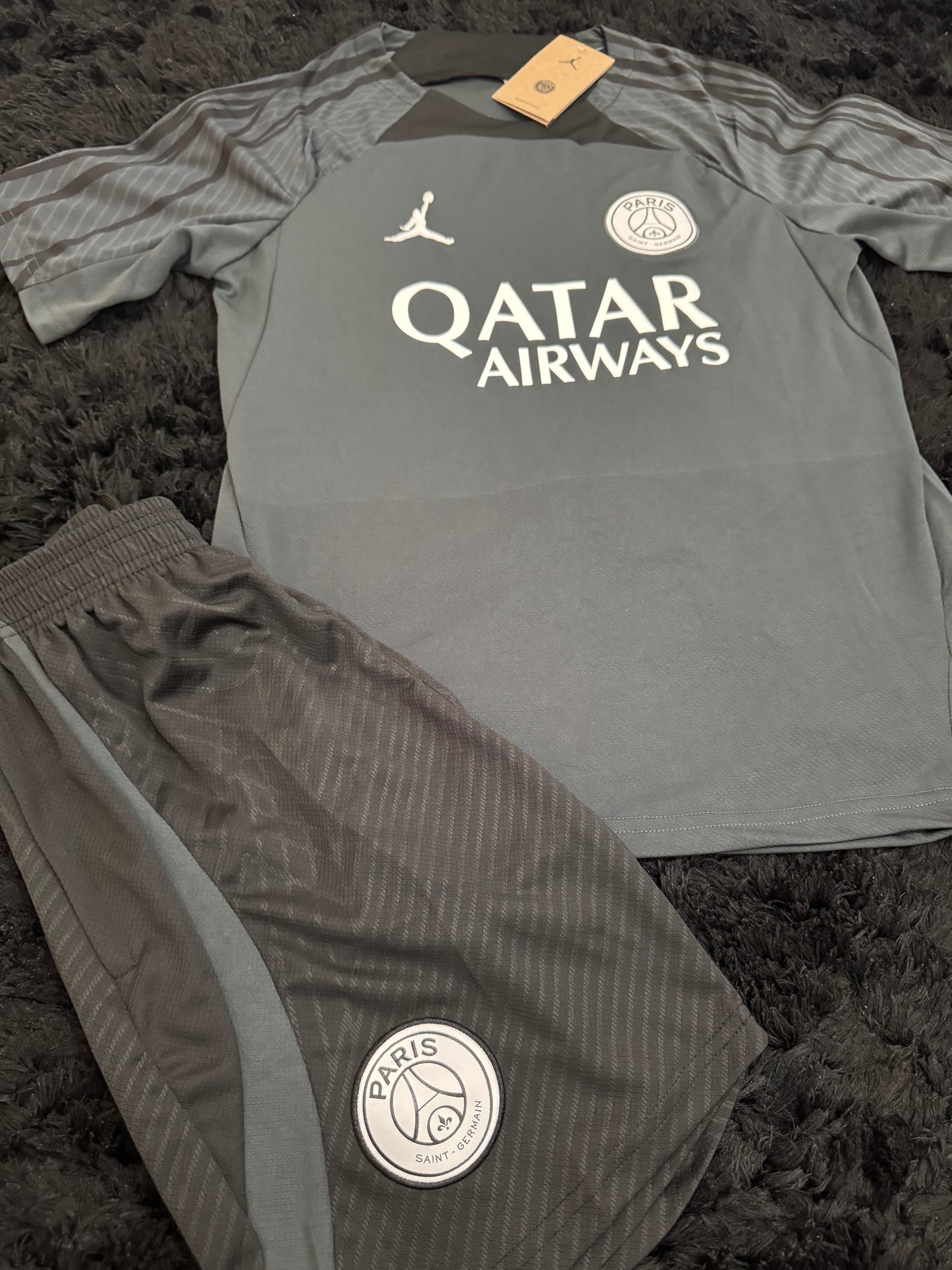PSG Grey & Black Short Set
