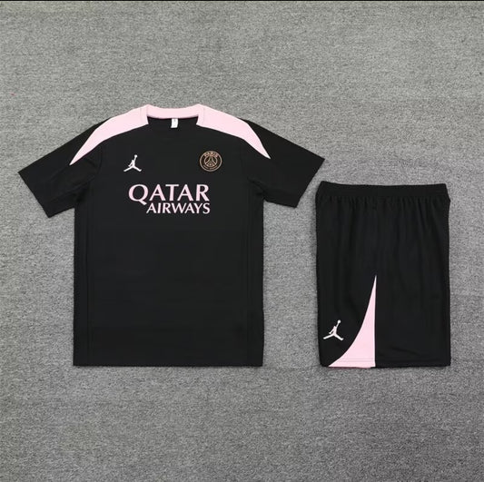 PSG Black & Pink Short Set