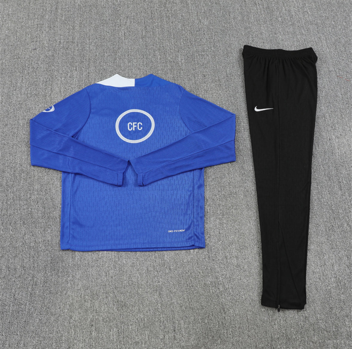 Chelsea Black 1/4 Tracksuit 25/26 Blue & Black