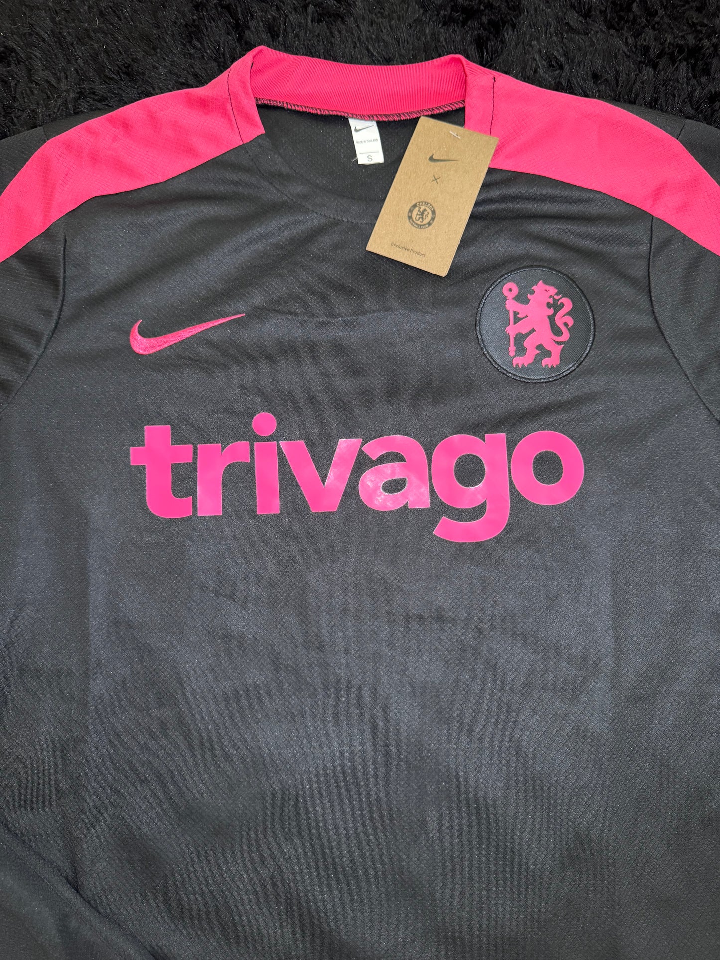 Chelsea 24/25 Black & Pink Short Set