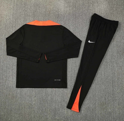 Brazil 2026 Black & Orange 1/4 Zip tracksuit