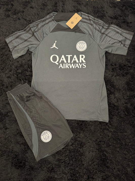 PSG Grey & Black Short Set