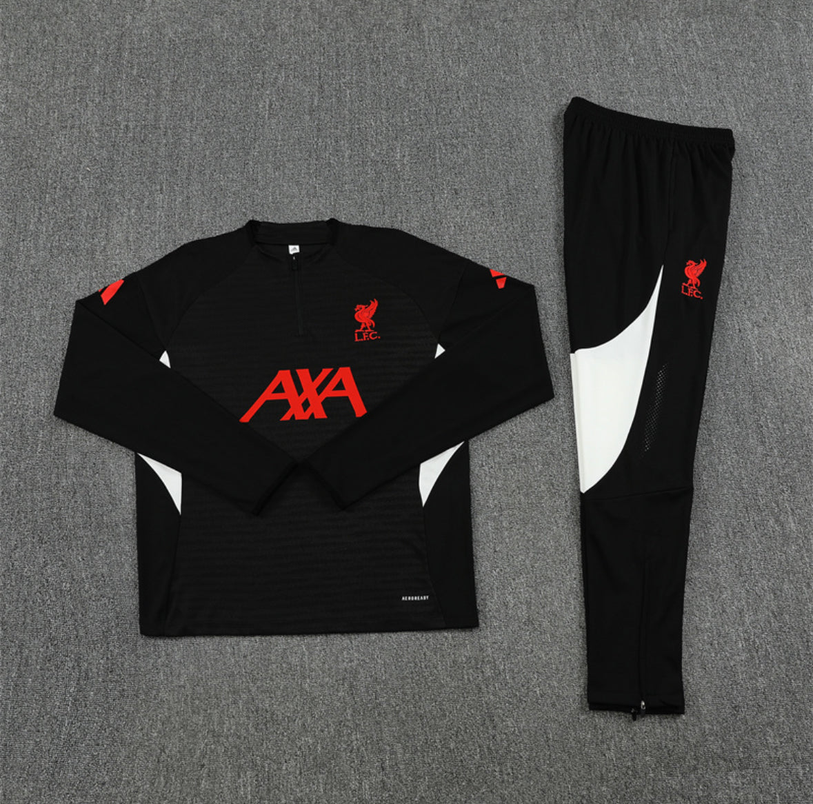 Liverpool Black & Red 1/4 Zip up Tracksuit 25/26