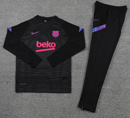 Barcelona Black & Purple 1/4 Tracksuit