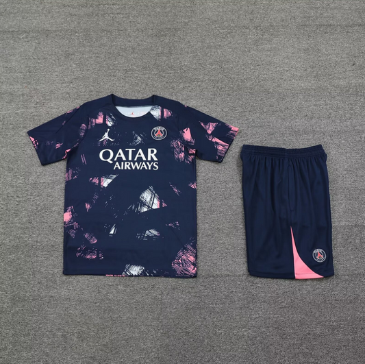 PSG Dark Blue & Pink Short Set