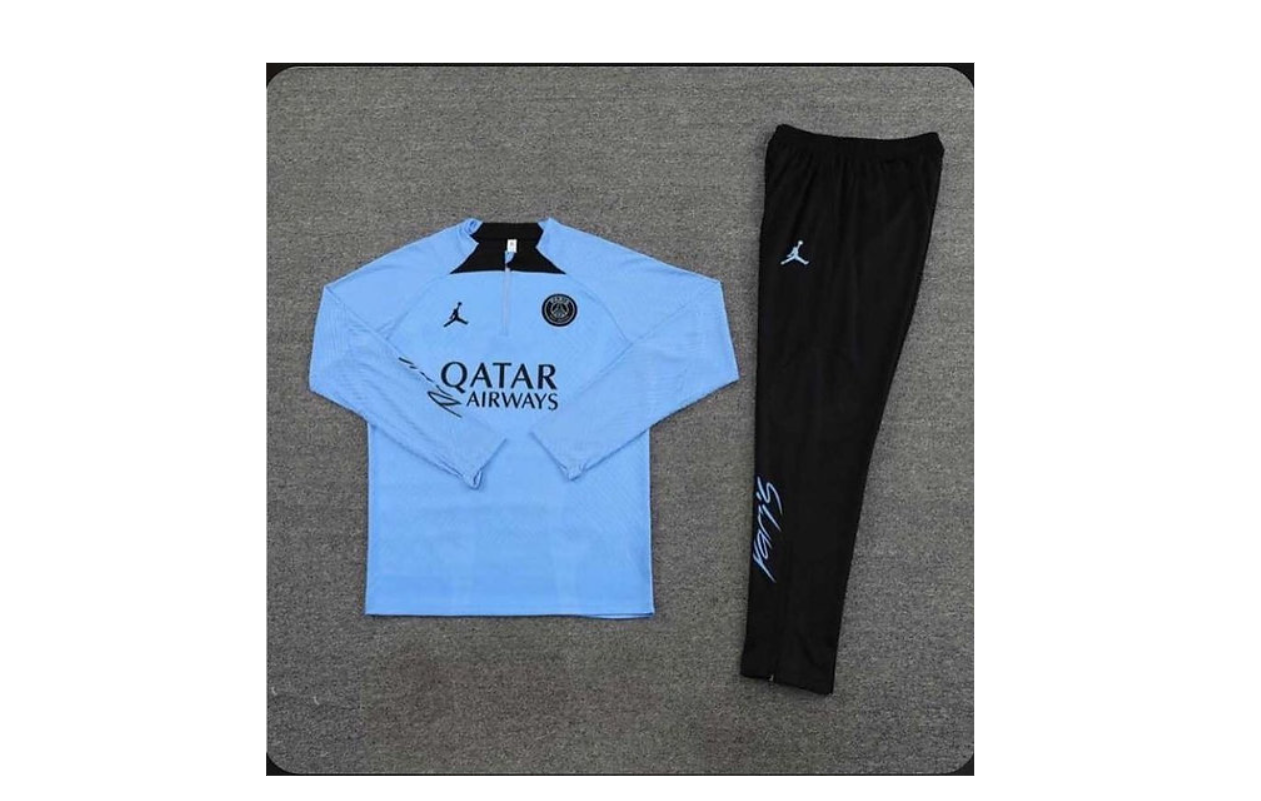 PSG Light blue 1/4 Tracksuit