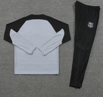 barcelona Black & Grey 1/4 Tracksuit