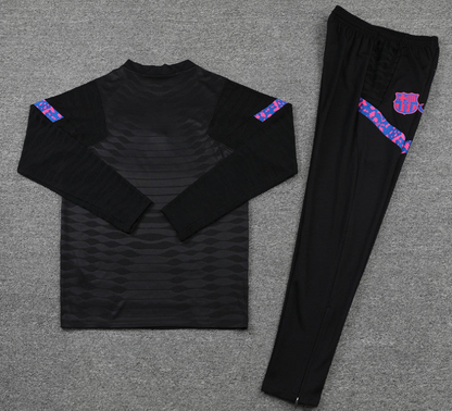 Barcelona Black & Purple 1/4 Tracksuit