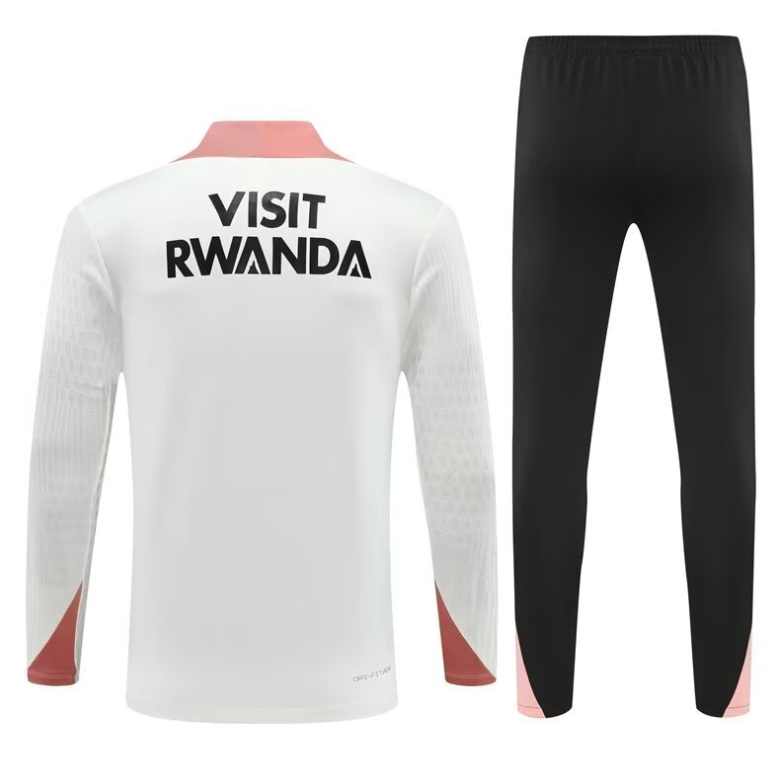 PSG White and Pink 1/4 Tracksuit