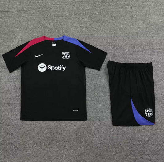 Barcelona Black & Blue & Red Short set