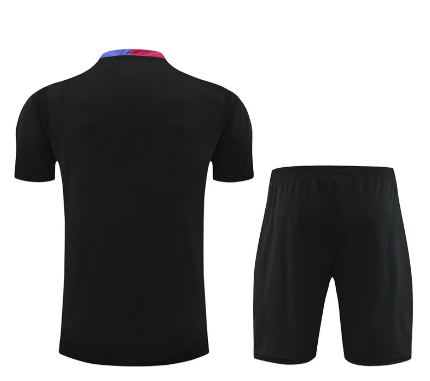 Barcelona Black & Blue & Red Short set