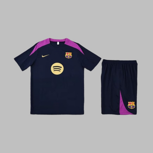 Barcelona 25/26 Black & Purple Short Set