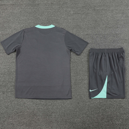 PSG Grey & Light Blue Short Set