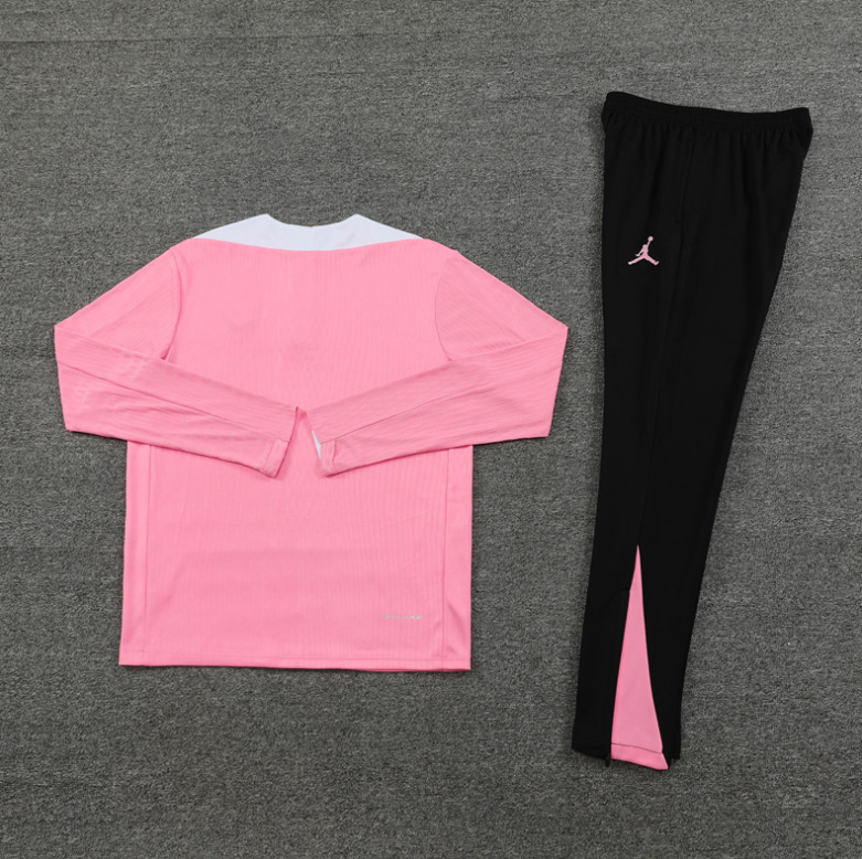 PSG 24/25 1/4 Zip Tracksuit Pink & Black