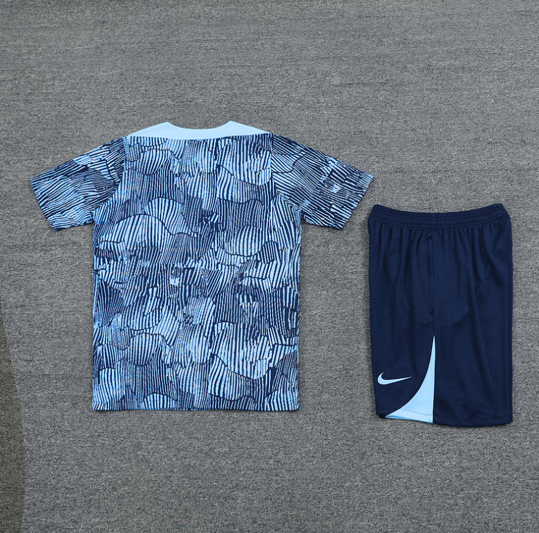PSG Light Blue & Dark Blue Short Set